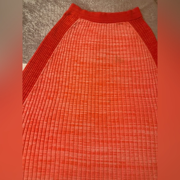 ME+EM Colourblock Knit Pleated Maxi Skirt | Wool Cashmere Blend | Size S - Picture 7 of 9